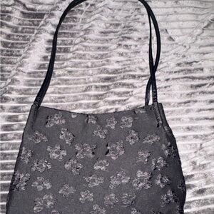Elegant Black Floral Women's Bag
